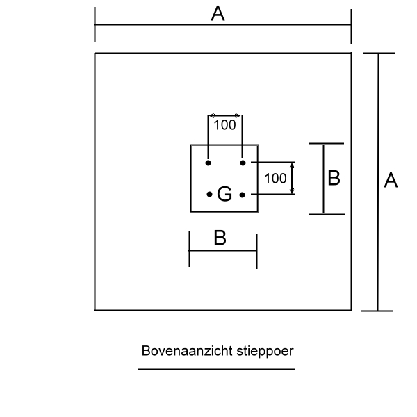 SP80 standaard voorraad 80x80x20 30x30x60 Ǿ8 150 4 Ǿ 10 Ǿ 8 150